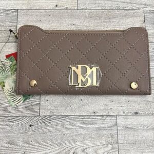 Badgley Mischka Taupe Long Wallet NWT